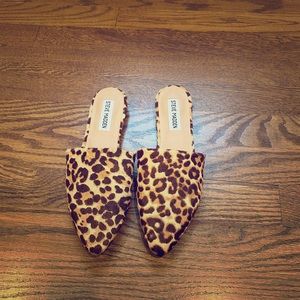 Steve Madden Leopard Print Loafer Slides
